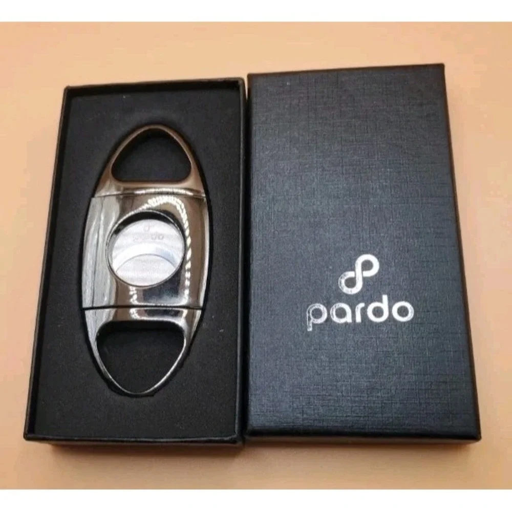 Pardo Cigar - Cutter Polished Metal - Straight Cut -New